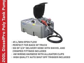 Diesel Fuel Tank 200L w/ 12V 45L/M Pump Kit - Perfect with a generator - picture0' - Click to enlarge