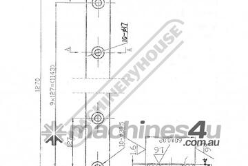2540mm Sheet Metal Guillotine Blade Set - 9CrSi GB-127.6020 1270 x 60 x 20mm Top & Bottom Blade Set