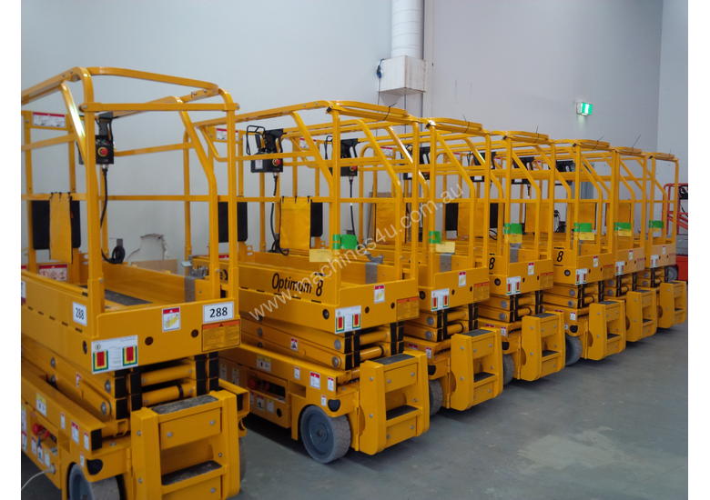 caption BRAND NEW 19ft electric scissor lift