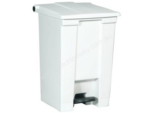RUBBERMAID 6144 WHT Step-On Container 45.4L
