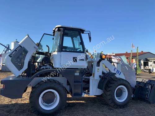 2019 UHI Wheel Loader 2T Capacity 100HP Hyd Pilot Control Free 3 Buckets Spare Tyre
