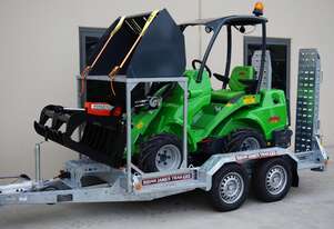 Avant 528 Articulated Mini Loader Trailer package w Telescopic Boom