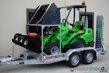 Avant 528 Articulated Mini Loader Trailer package w Telescopic Boom