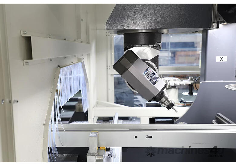 caption OZ MACHINE 5 axis 8000mm Centres, 10 tools and saw. top of the range CNC