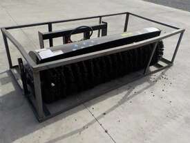 Hydralic Angle Broom to suit Skidsteer Loader - picture0' - Click to enlarge