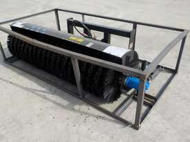 Hydralic Angle Broom to suit Skidsteer Loader - picture0' - Click to enlarge