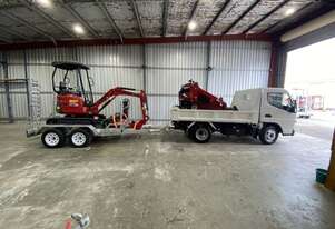 Mini Combo PRO! Fuso Tipper + 2.3 Ton Excavator + Tracked 35 HP Mini Loader