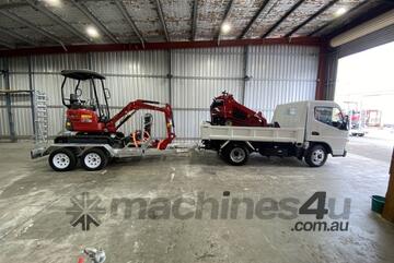 Mini Combo PRO! Fuso Tipper + 2.3 Ton Excavator + Tracked 35 HP Mini Loader