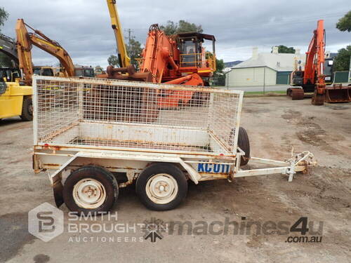 CUSTOM BUILT TANDEM AXLE CAGED BOX TRAILER