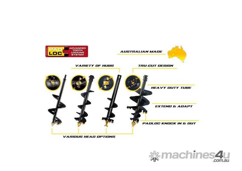 caption Digga Agricultural Series Augers To Suit Machines up to 5T