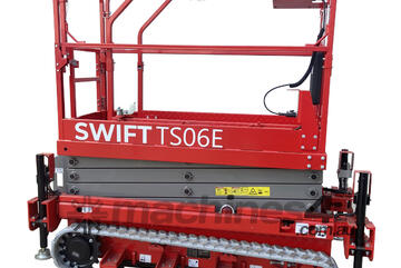 SWIFT TS06E All Electric, All Terrain & Auto Levelling Tracked Scissor Lift