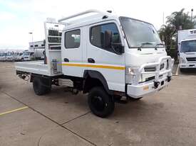 2013 MITSUBISHI FUSO CANTER FG - Truck Mounted Crane - Dual Cab - Tray Top Drop Sides - picture0' - Click to enlarge