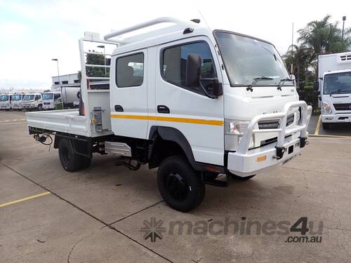 2013 MITSUBISHI FUSO CANTER FG - Truck Mounted Crane - Dual Cab - Tray Top Drop Sides