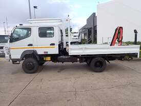 2013 MITSUBISHI FUSO CANTER FG - Truck Mounted Crane - Dual Cab - Tray Top Drop Sides - picture0' - Click to enlarge