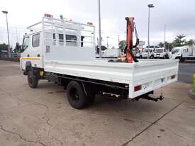 2013 MITSUBISHI FUSO CANTER FG - Truck Mounted Crane - Dual Cab - Tray Top Drop Sides - picture1' - Click to enlarge