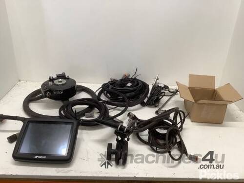 Topcon X25 GPS Console & Topcon AES-35 Automated Steering System Includes Required Cords, Brackets &