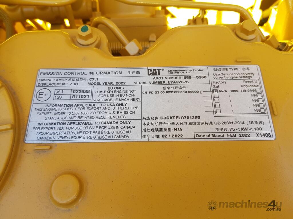 New 2022 Caterpillar New Unused 2022 Caterpillar 320 Next Gen 07E Excavator CONDITIONS APPLY