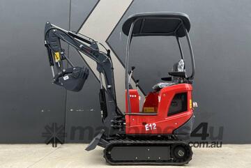 UHI E12 Electric Excavator with Swing Boom, 1100kg Operation Weight