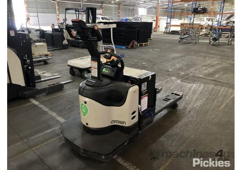 Used Crown Crown PE450060 Walk Behind Electric Pallet Jack Powered