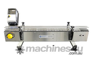 PACKSERV 1.2m Bench Top Stainless Steel Slat Conveyor * all container shapes & sizes *