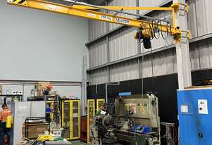 Jib Crane with Electric Hoist & Manual Trolley | 250kg Capacity | 4000mm Custom-Built for Your Needs