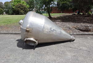 Stainless Steel Hopper Silo - 1000L - Hill & Mills