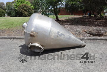 Stainless Steel Hopper Silo - 1000L - Hill & Mills