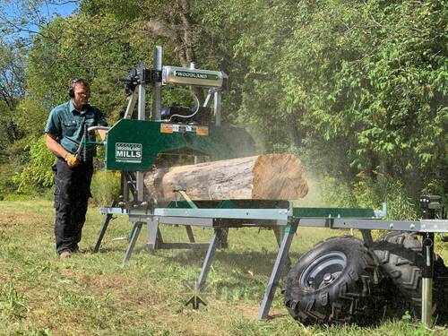 caption Woodland Mills HM122 Bushlander: Portable Off-Road Sawmill – 22