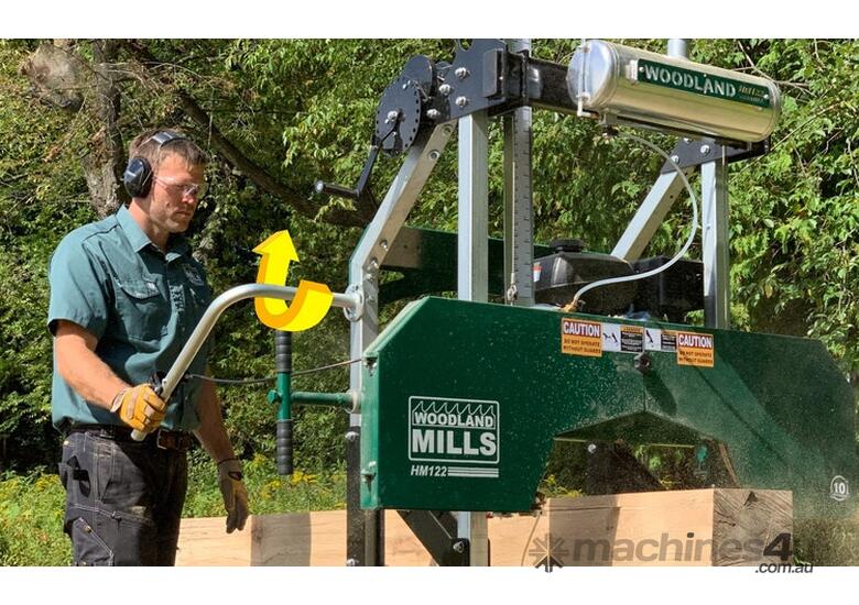 caption Woodland Mills HM122 Bushlander: Portable Off-Road Sawmill – 22