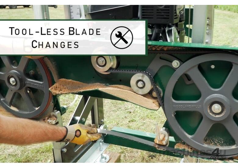 caption Woodland Mills HM122 Bushlander: Portable Off-Road Sawmill – 22