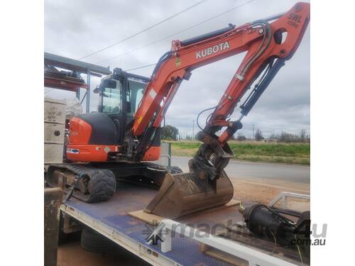 caption LIFTEK - KUBOTA U48-4 Excavator * LOW 1800 HOURS *