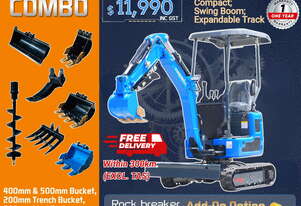 TRIDENT 1.2T EXCAVATOR COMBO DEAL (Newly Upgraded)