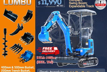 TRIDENT 1.2T EXCAVATOR COMBO DEAL ( ly Upgraded)