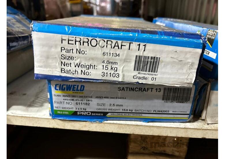 Used GENERAL PURPOSE ELECTRODES VARIOUS TYPES AND SIZES GENERAL