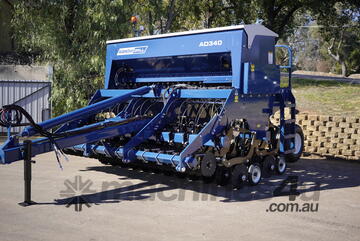 Agrowdrill AD340 | Ground-Following Double Disc Seeder | Electric Drive