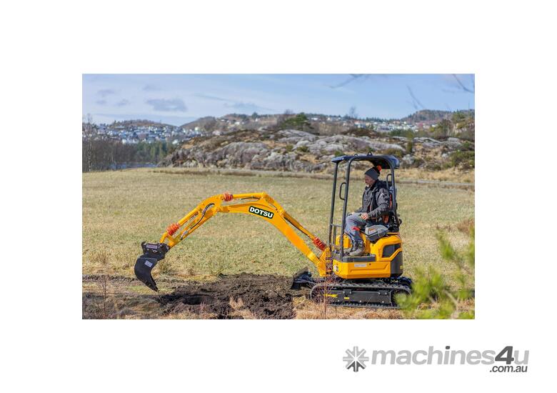 caption Mini Excavator 1.7T + Reliable, Easy Maintenance! 2024 Dotsu Model