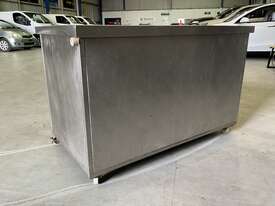 Stainless Steel Bench with Under Bench Trays - picture1' - Click to enlarge