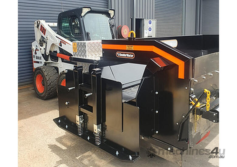 caption ONE LEFT! Skid Steer Shoulder Paver SM1500 - Perfect for Asphalt Placement & Trenching!