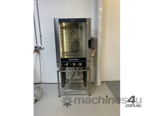 caption Oven Turbofan EC40M10 - Full Size 10 Tray Manual / Electric Combi Oven with direct steam