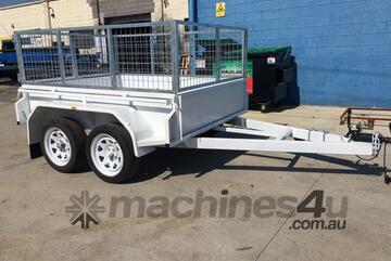 8x5 Tandem Axle Trailer: 380mm Side Walls, 600mm Cage, Versatile Transport!