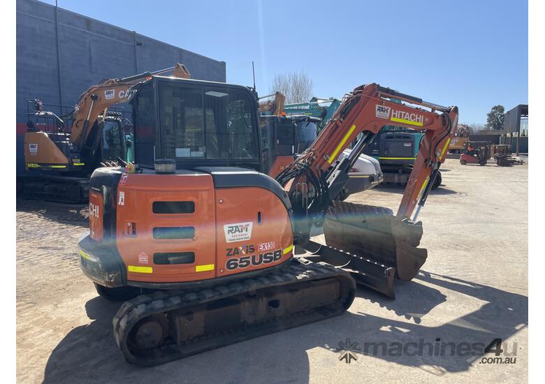 caption 2020 Hitachi ZX65USB-5A Excavator - 6.5T l Rail Ready & Versatile