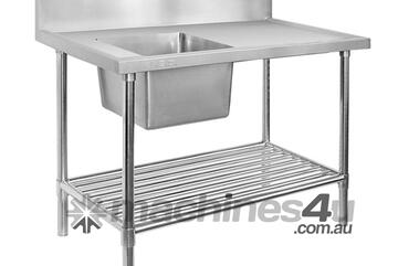 Single Left Sink Bench With Pot Undershelf Ssb7 1200L/A