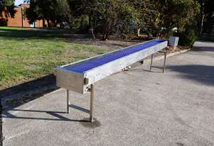 Stainless Steel Incline Conveyor - 5.25 m Long