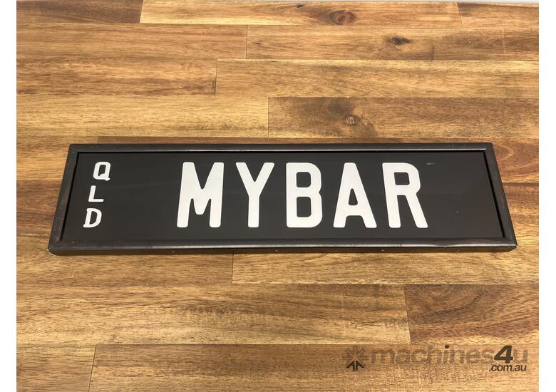 caption QLD Personalised Number Plate - ‘MYBAR’