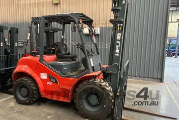 Heli 3.5T Rough Terrain Forklift - Ex Demo
