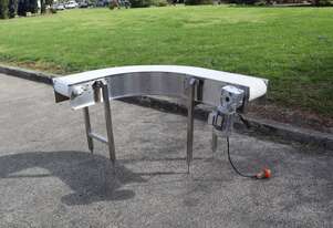 Stainless Curved 90 Degree Corner Motorised Conveyor - Contech