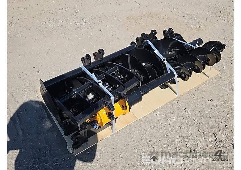caption Unused Captok Qty (8 of), Quick Hitch, Rake, Ripper, Grabber, 20cm Auger, 30cm, Auger Rod, 800mm Buc