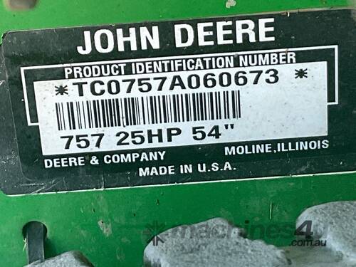 John Deere 757 ZTrack Zero Turn Ride On Mower