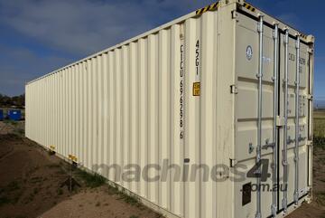 40ft High Cube Shipping Container 2 Door, Pastel Yellow