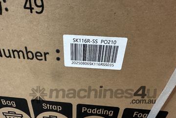 Schmick SK116-SS Under Bench Glass Door Bar Fridge **As New**